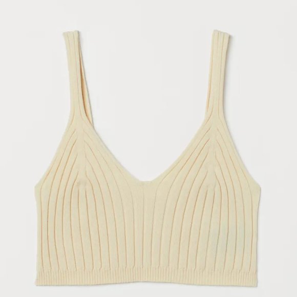 H&M Rib-knit Crop Top, M - Picture 6 of 7